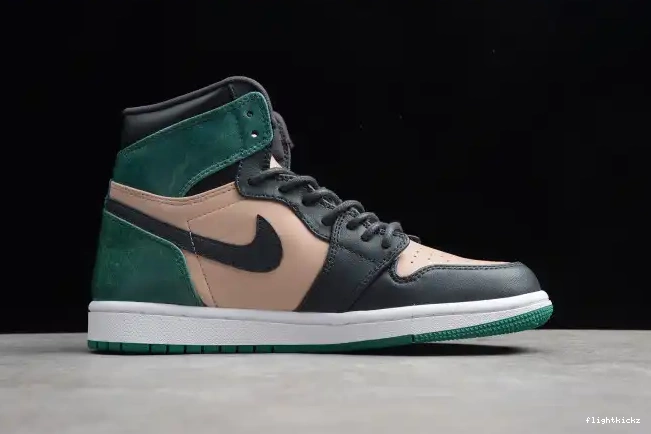Mystic Air Jordan Green 1 High Anthracite Beige Retro Bio AH7389-203 0515